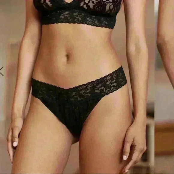 Hanky Panky - Signature Lace Original Rise Thong  Black  (NWT) - Picture 2 of 6